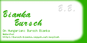 bianka bursch business card